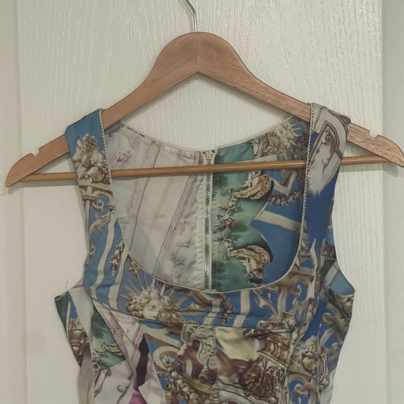 MIAOU CAMPBELL CORSET TOP WITH BUSTIER Boning Colorful Printed Crop Top Medium - Picture 6 of 12